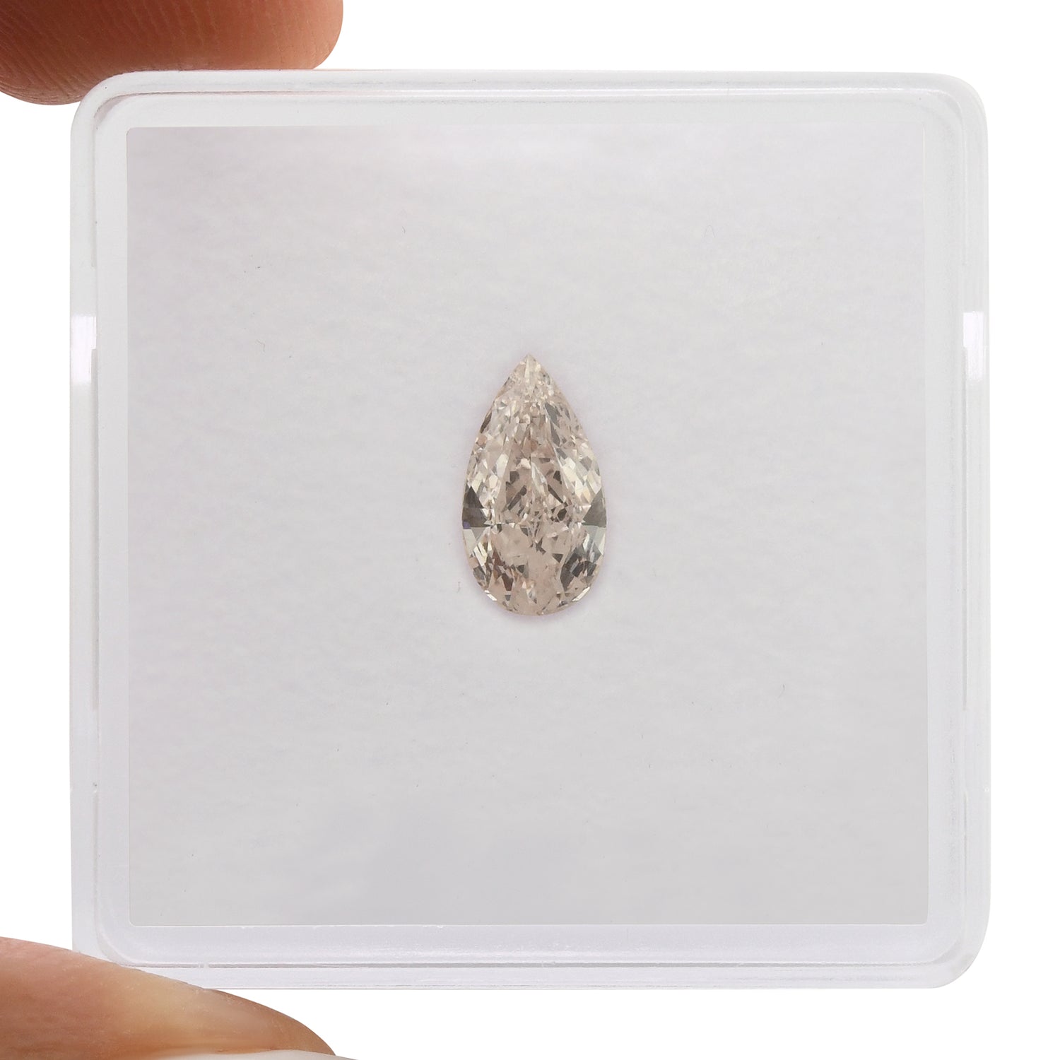 0.50 Carat Light Pink Pear Diamond VS1 GIA