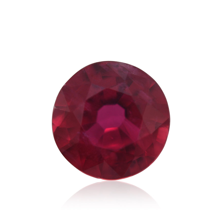 0.50 Carat Red MOZAMBIQE Round Ruby