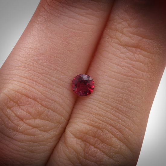 0.50 Carat Red MOZAMBIQE Round Ruby