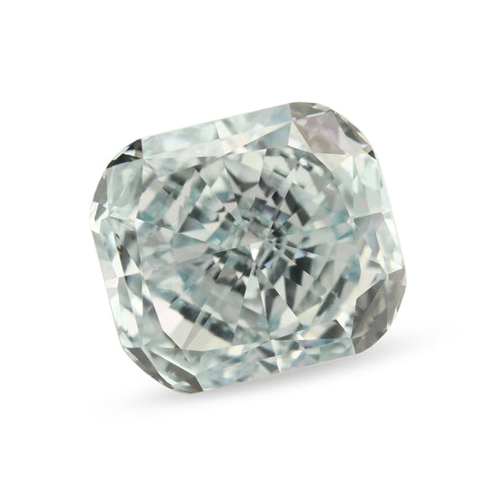 0.51 Carat Fancy Green Blue Cushion Diamond VS1 GIA