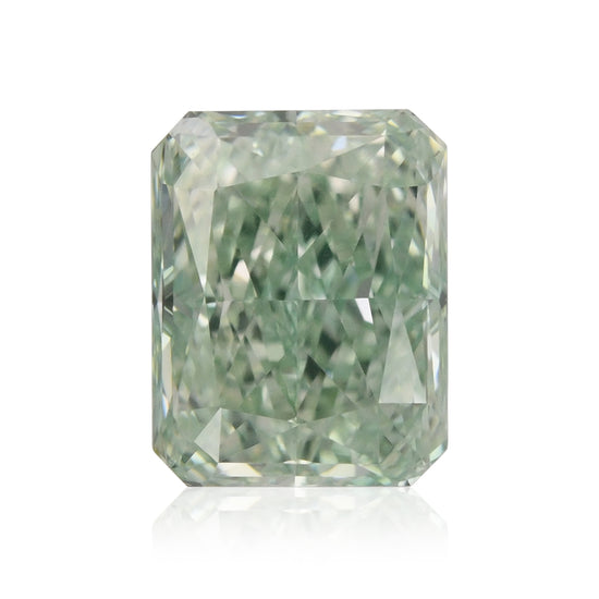 0.51 Carat Fancy Intense Green Radiant Diamond VS2 GIA