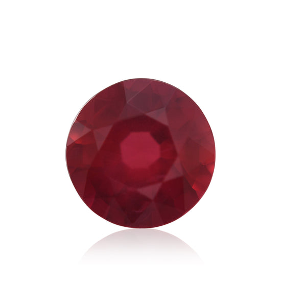 Rubino tondo MOZAMBICO rosso da 0,51 carati