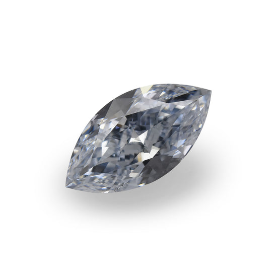 0.52 Carat Fancy Intense Blue Marquise Diamond I1 GIA