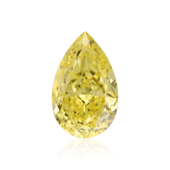 0,52 Karat Fancy Intense Yellow Tropfen Diamant VS2 GIA