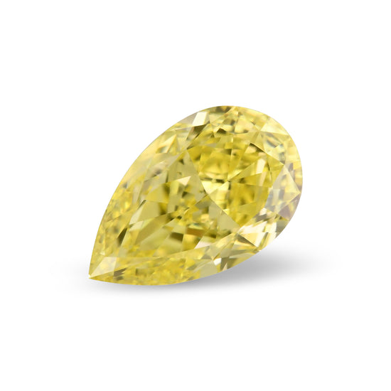 0,52 Karat Fancy Intense Yellow Tropfen Diamant VS2 GIA