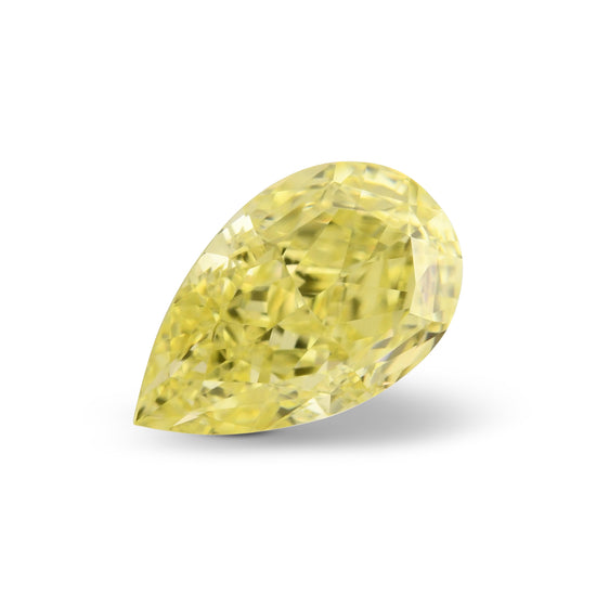 0.52 Carat Fancy Yellow Pear Diamond VS1 GIA