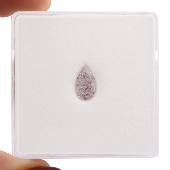 Diamante a Pera Rosa Chiaro da 0.52 Carati VS2 GIA