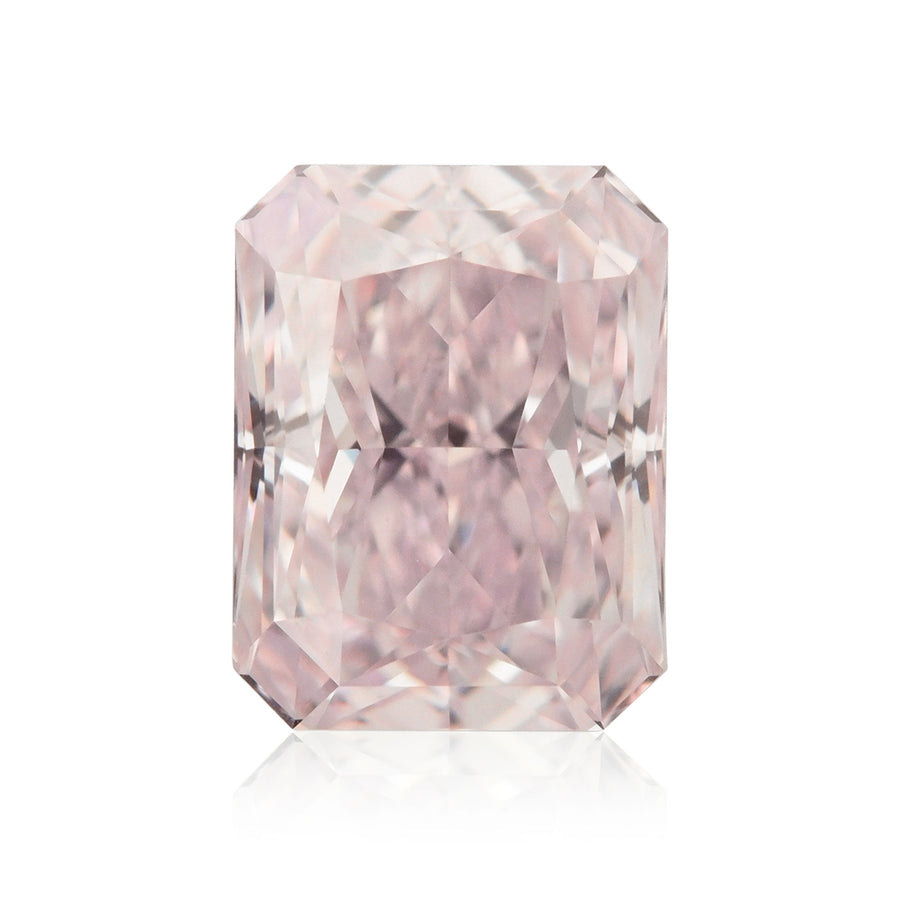 0.53 Carat Fancy Light Purplish Pink Radiant Diamond VS1 GIA