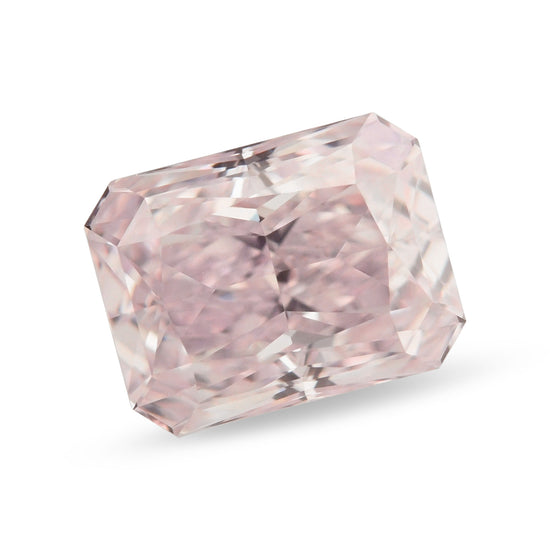 0.53 Carat Fancy Light Purplish Pink Radiant Diamond VS1 GIA