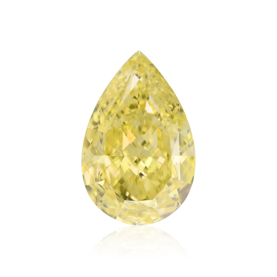 0,53 Karat Fancy Intense Yellow birnenförmiger Diamant VS1 GIA