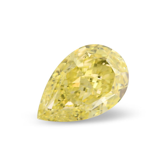 0,53 Karat Fancy Intense Yellow birnenförmiger Diamant VS1 GIA