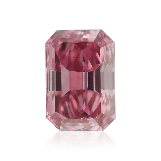 0.53 Carat Fancy Vivid Purplish Pink Radiant Diamond VS2 GIA