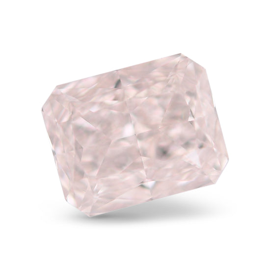 0.53 Carat Light Brown Pink Radiant Diamond VVS2 GIA
