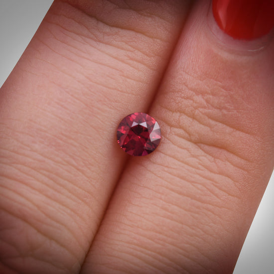 0.53 Carat Red MOZAMBIQUE Round Ruby