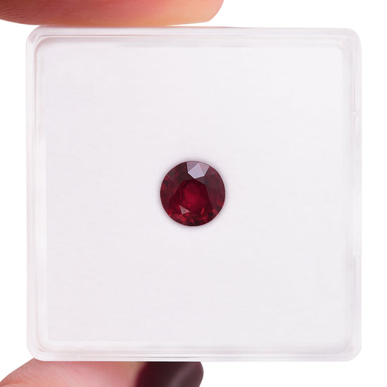 0.53 Carat Red MOZAMBIQUE Round Ruby
