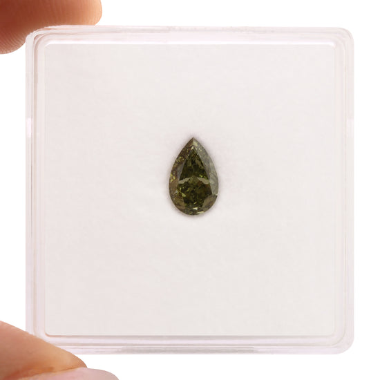 0.54 Carat Chameleon Pear Diamond VS1 GIA