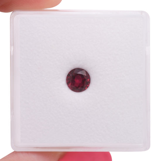 0.54 Carat Red MOZAMBIQUE Round Ruby