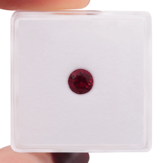 0.54 Carat Red MOZAMBIQUE Round Ruby