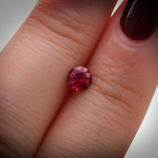 0.54 Carat Red MOZAMBIQUE Round Ruby