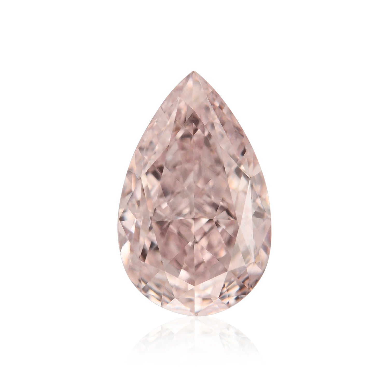 0.55 Carat Fancy Light Pink Pear Diamond IF GIA