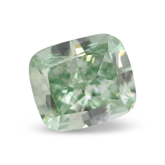 0.55 Carat Fancy Intense Green Cushion Diamond VS1 GIA