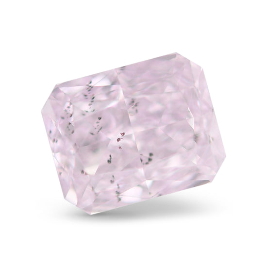 0.55 Carat Fancy Light Purplish Pink Radiant Diamond I1 GIA