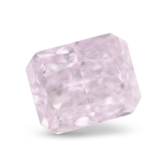 0.55 Carat Fancy Light Purplish Pink Radiant Diamond I1 GIA
