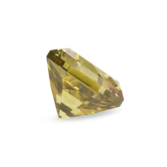 0.56 Carat Fancy Deep Brownish Greenish Yellow Octagon Diamond (SI2) GIA