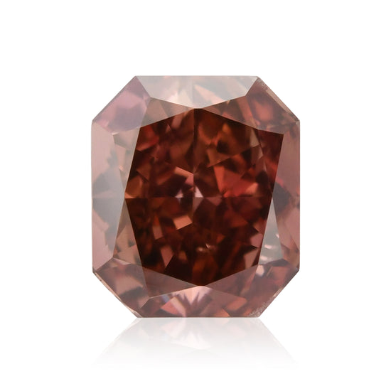 0.56 Carat Fancy Deep Pink Radiant Diamond VS2 GIA