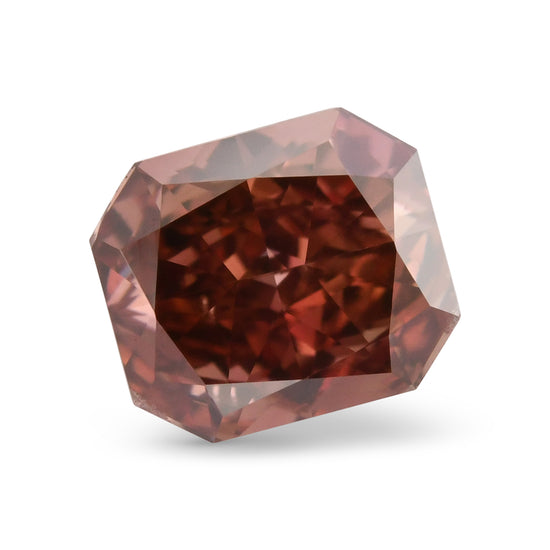 0.56 Carat Fancy Deep Pink Radiant Diamond VS2 GIA