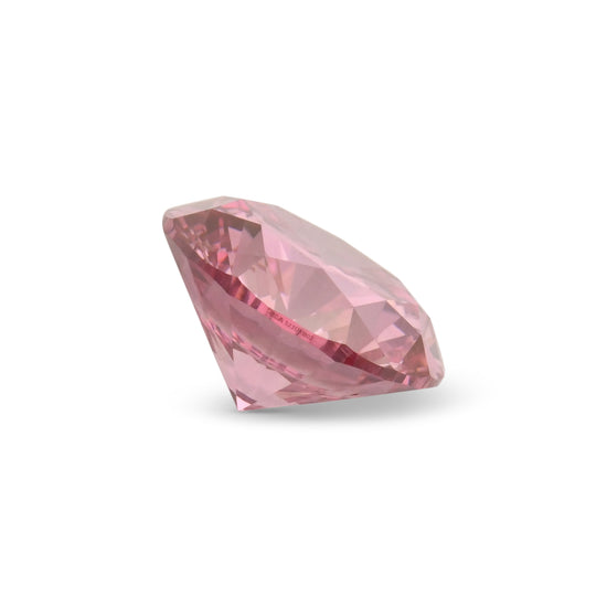 0.56 Carat Fancy Vivid Purplish Pink Round Diamond SI2 GIA