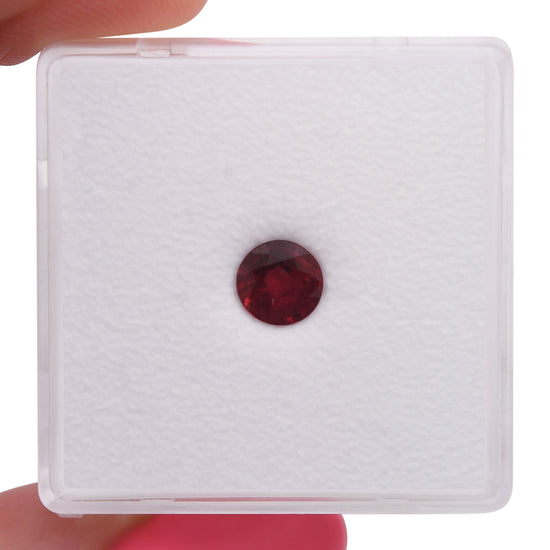 0.56 Carat Red MOZAMBIQUE Round Ruby