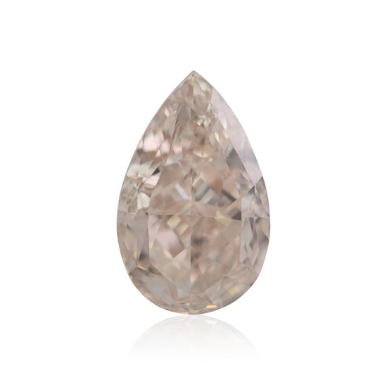 0.57 Carat Fancy Brown Pink Pear Diamond VVS2 GIA