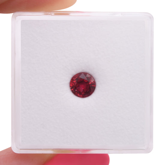 0.57 Carat Red MOZAMBIQUE Round Ruby