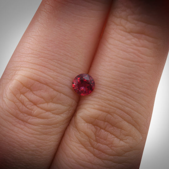 0.57 Carat Red MOZAMBIQUE Round Ruby