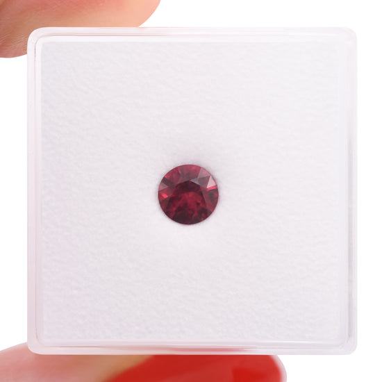 0.58 Carat Red MOZAMBIQUE Round Ruby