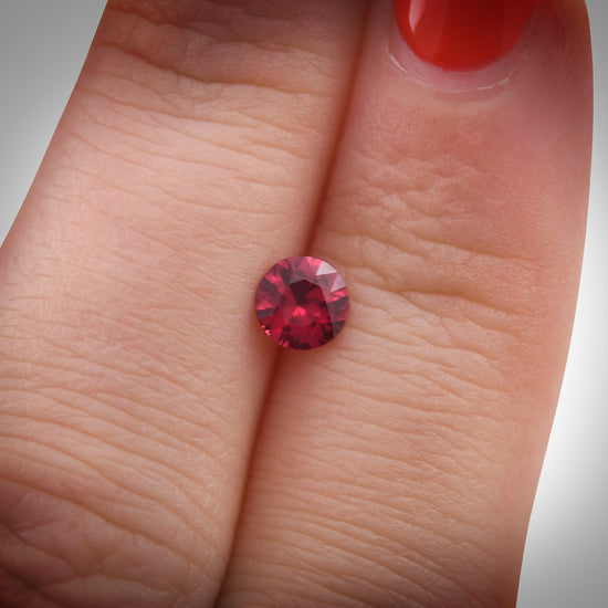 0.58 Carat Red MOZAMBIQUE Round Ruby