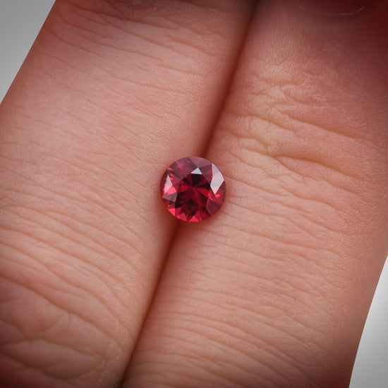 0.58 Carat Red MOZAMBIQUE Round Ruby