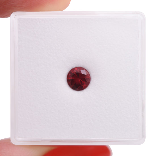 0.58 Carat Red MOZAMBIQUE Round Ruby