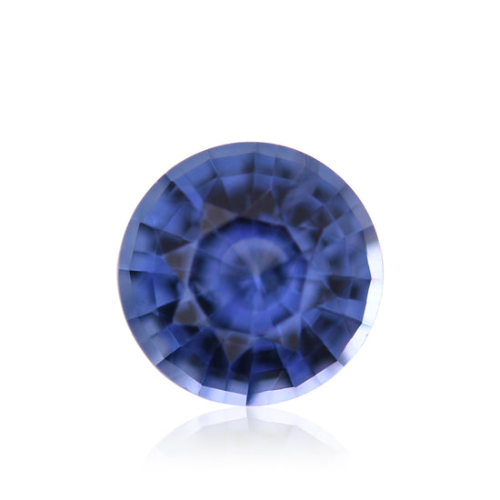 0,58 Karat Blauer SRI LANKAN Runder Saphir