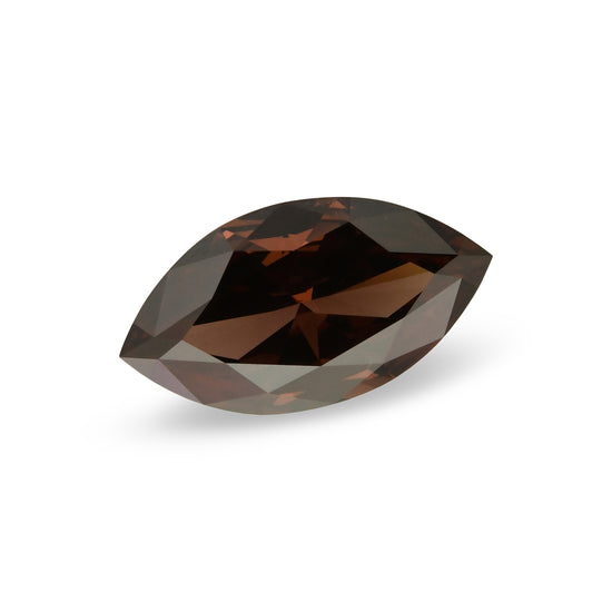 0.60 Carat Fancy Dark Pink Brown Marquise Diamond SI1 GIA