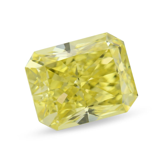 0.60 Carat Fancy Intense Yellow Radiant Diamond VS1 GIA