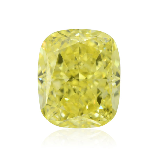 0,60 Karat Fancy Intense Yellow Kissenschliff Diamant VVS2 GIA