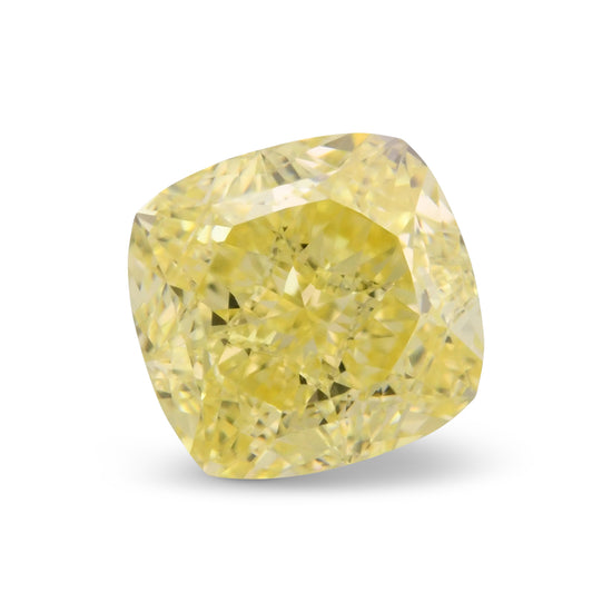 0.60 Carat Fancy Yellow Cushion Diamond VS1 GIA