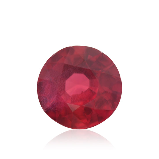 0.60 Carat Red MOZAMBIQUE Round Ruby