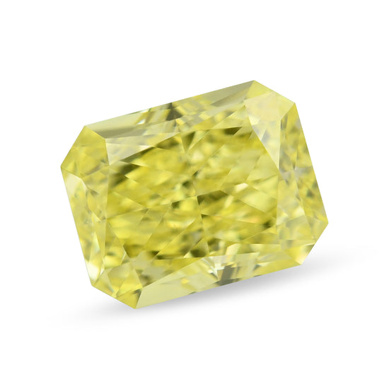 0.61 Carat Fancy Intense Yellow Radiant Diamond VS1 GIA