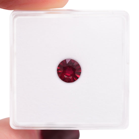 0.61 Carat Red MOZAMBIQUE Round Ruby
