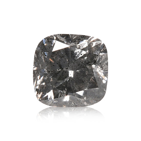 0.62 Carat Fancy Gray Cushion Diamond (I1) GIA