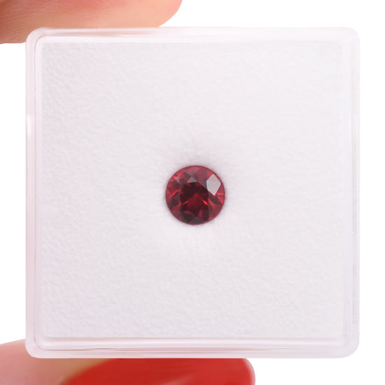0.62 Carat Red MOZAMBIQUE Round Ruby