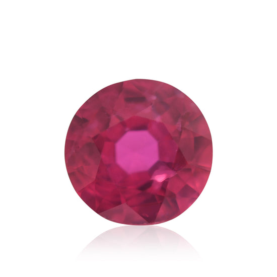 0.63 Carat Red MOZAMBIQUE Round Ruby